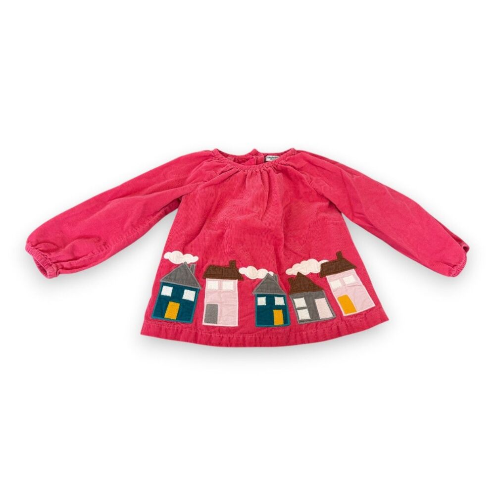 Baby Boden Corded Red House Top 18-24 Months